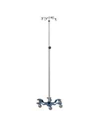 Blickman 4 Hook Stainless Steel IV Stand (6 Legs)