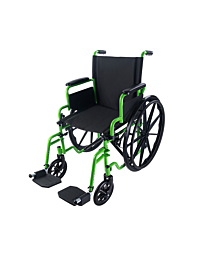 GreenLine Transport Wheelchair-16"x16"-Elevating Leg