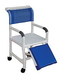 PVC Shower Chair for Amputee with Flat Seat (18" Width)