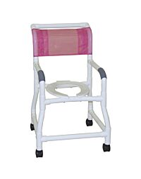PVC Shower Chair with Flared Base (18" Width)