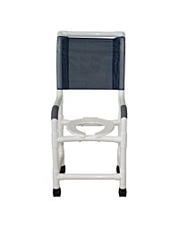 PVC Shower Chair with Highback (18" Width)