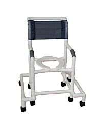 Standard PVC Shower Chair with Outriggers (18" Width)