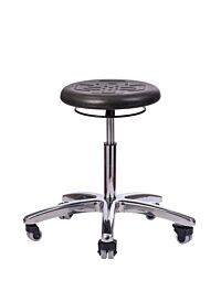 Round Poly Stool-10" Adjustment-Without Footring-Aluminum Base