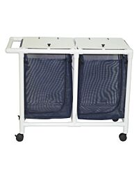 High Capacity Double Bag PVC Hamper w/ Optional Foot Pedal