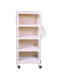 25" MRI PVC Mini Linen Cart (4-Shelf)