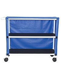 50" Jumbo MRI PVC Linen Cart (2-Shelf)