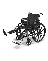 Standard Wheelchair 18” x 16” Swing Away Legrests and Flip Arm Desk Armrest