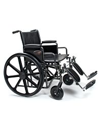 Heavy Duty 22” x 18” Wheelchair – 500 lb weight capacity with removeable desk arm and swing away footrests