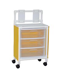 MRI PVC Universal Storage Cart - 3 Drawer