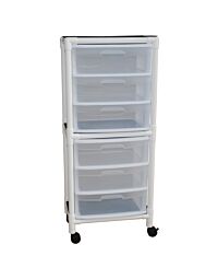 PVC Universal Storage Cart - 6 Drawer