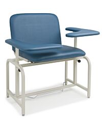 Compact Bariatric Phlebotomy Chair with Dual Flip Arms