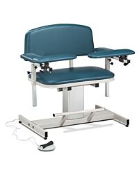 Electric Height Adjustable Blood Drawing Phlebotomy Chair with Padded Arms