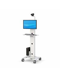 Mobile Compact Corner Telemedicine Computer Cart