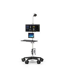 Mobile Medical Tablet Cart with Keyboard and Camera Mount