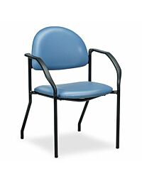 Black Frame Side Chair with Arms