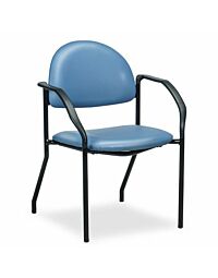 Black Frame Side Chair with Arms