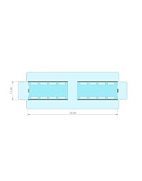 GE Slicker Cover-Covers Table Pad Measuring 78" Long and 16" Wide