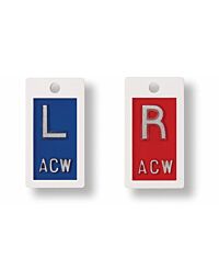 1/2" Plastic X-Ray Lead Marker Set - Initials Optional