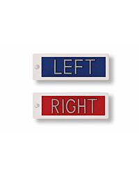 Right and Left Plastic X-Ray Lead Marker Set - Initials Optional
