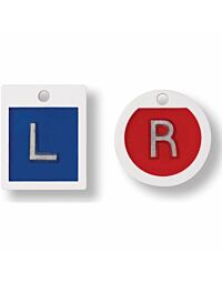 Lead-Free Plastic X-Ray Markers - Square "L" & Round "R"