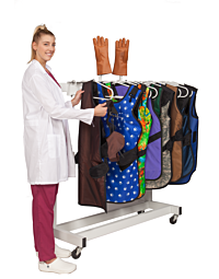 Deca-Rack Mobile Apron Rack