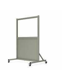 Short Mobile Leaded Barrier with 36"W x 24"H Window