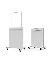 Collapsible Mobile Leaded Barrier - Acrylic Window