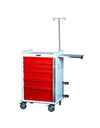 MRI-Conditional Six Drawer Emergency Cart Breakaway Lock Specialty Package