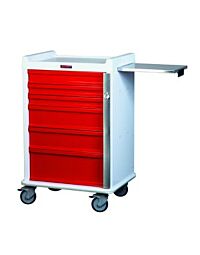 MRI-Conditional Six Drawer Emergency Cart Breakaway Lock Standard Package