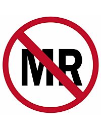 MRI Warning Sticker - MR Unsafe