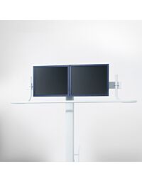Mobile Monitor Cart for 2 Monitors