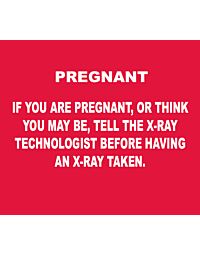 X-Ray Pregnancy Sign, English, Red