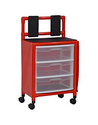 MRI PVC Universal Storage Cart - 3 Drawer