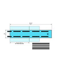 Philips Slicker &amp; Cushion-For Table Measuring 106 1/2" Long and 18" Wide - (Bariatric)