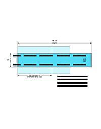 Philips Slicker &amp; Cushion-For Table Measuring 96 1/2" Long and 18" Wide - (Bariatric)