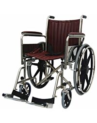 18" Wide Non-Magnetic MRI Wheelchair w/ Removable Arms and Fixed Footrest