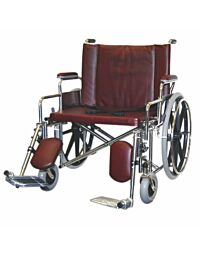 24" Wide Non-Magnetic MRI Bariatric Wheelchair w/ Detachable Elevating Legrests