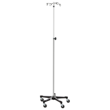 Blickman 4 Hook Heavy Duty IV Stand with Tru-Loc (5 Legs)