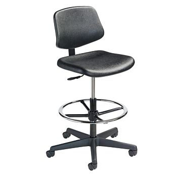 Ergonomic Stool with Backrest and Casters