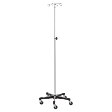 Blickman 6 Hook Heavy Duty IV Stand with Tru-Loc (5 Legs)