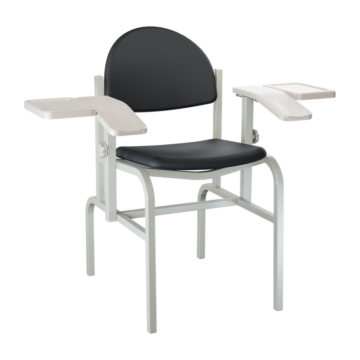 Phlebotomy Blood Drawing Chair with Dual Work Surfaces & 350 lb capacity