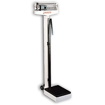 338 Dual Reading Eye-Level Physician Scale with Height Rod / Wheels