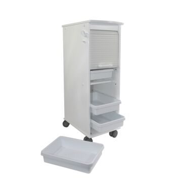 Narrow Locking Supply and Procedure Cart