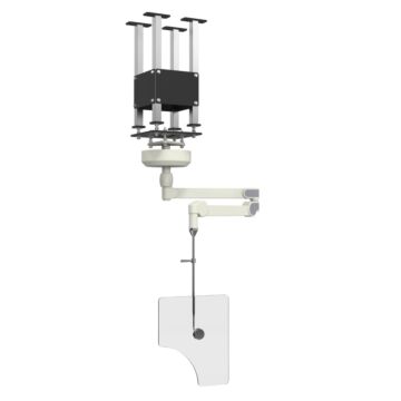 Premium Overhead Ceiling Mounted J-Arm Protective Shield