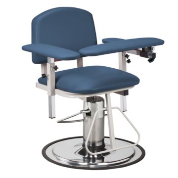 Height Adjustable Blood Drawing Phlebotomy Chair with Padded Arms