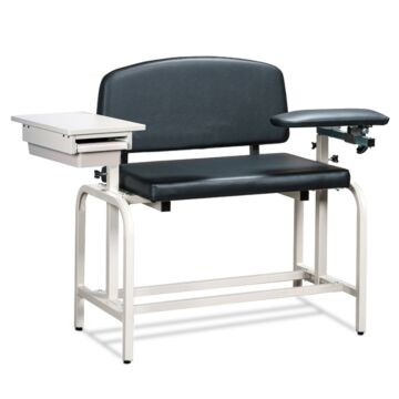 Extra Wide / Extra Tall Phlebotomy Chair with Drawer