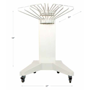 Deluxe Mobile Apron Rack