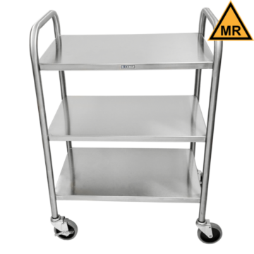 MRI Medium Duty Utility Cart with End Rails