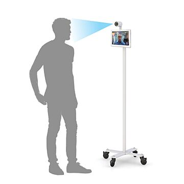 Thermal Imaging Temperature Scanning Mobile Cart plus Camera Tablet Combination