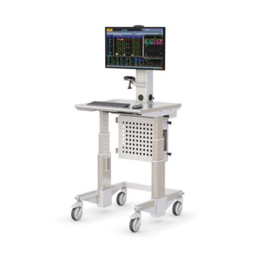 CleanView Mobile Cleanroom Workstation Cart for Computers